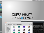 Unity Meu super MacBuntu OS X Yosemite 14.04 LTS Trusty Tahr